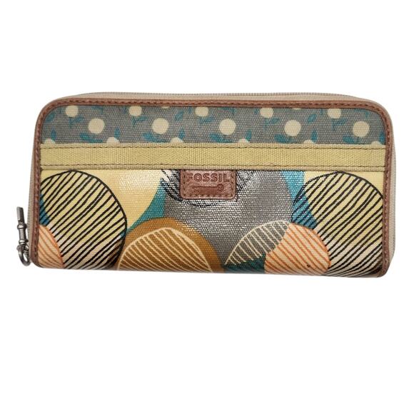 Fossil Key-Per Zip Around Wallet - Picture 1 of 13